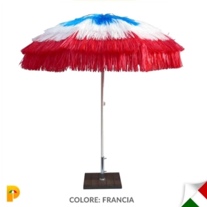 Rafia parasol France colors
