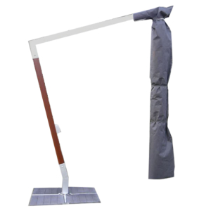 Fixed arm side pole parasol cover