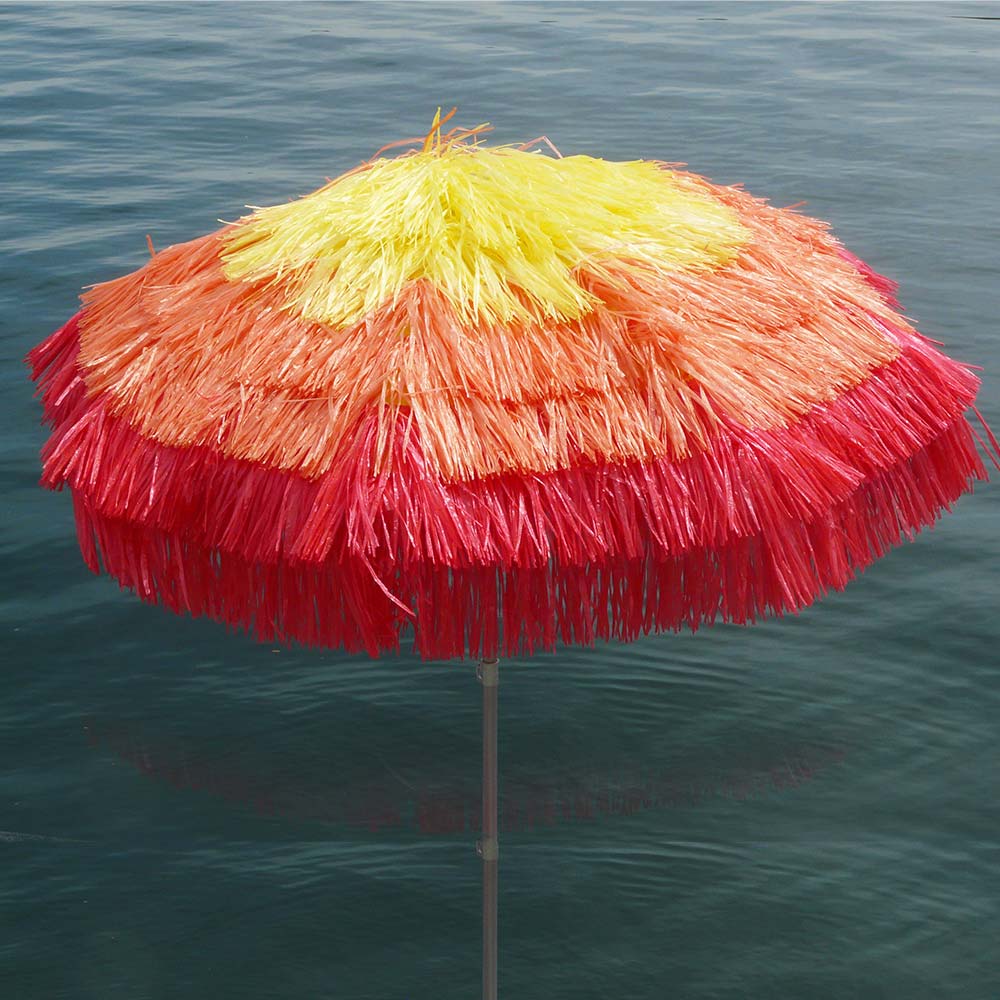 ombrellone in rafia 3 colori